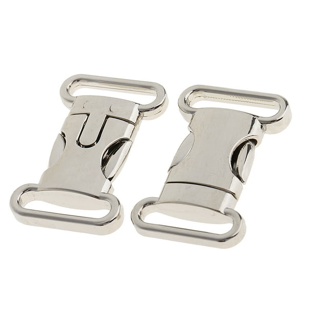 2pcs Stainless Release Buckles for Webbing Quick Release Buckles 3.5x2.0cm  
