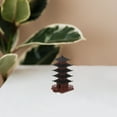 thumbnail image 6 of SEWCHICS Miniature Statue Chinese Tower Model Brown 1Pcs, 6 of 8