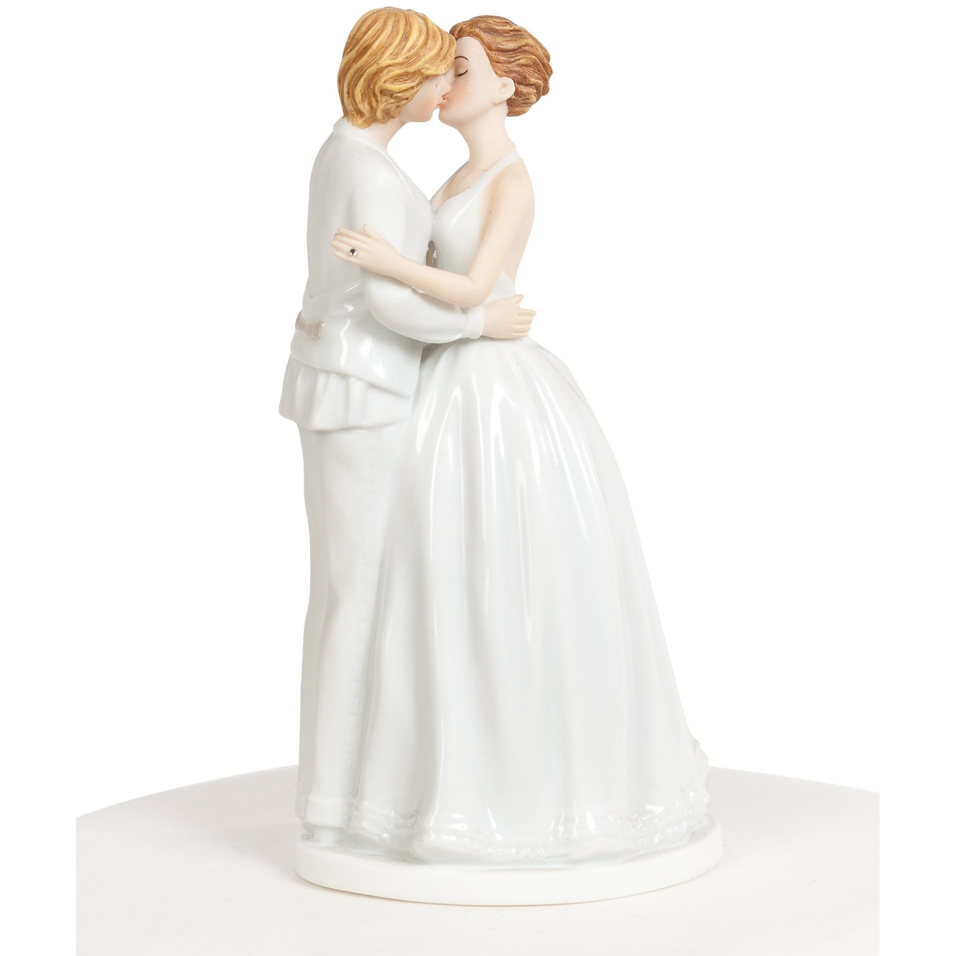 LGBQT December Diamonds Bride and Bride Lesbian Cake Topper Ornament 4 Inch New 