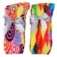 thumbnail image 5 of Gilbin Women’s Tie-Dye Fuzzy Slipper Socks 8 Pairs – Soft Plush Crew Socks, Non-Skid, Warm Winter Socks, 5 of 7