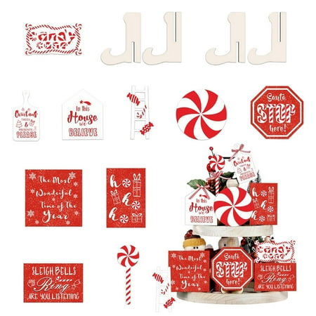 

LUODU Mini Shelf for Counter Family Wooden Sign Christmas Decorations Tall Wooden Christmas Decorations Set Cute Decorations Christmas Signs Wooden Fall Table Centerpieces for Kitchen Neutral
