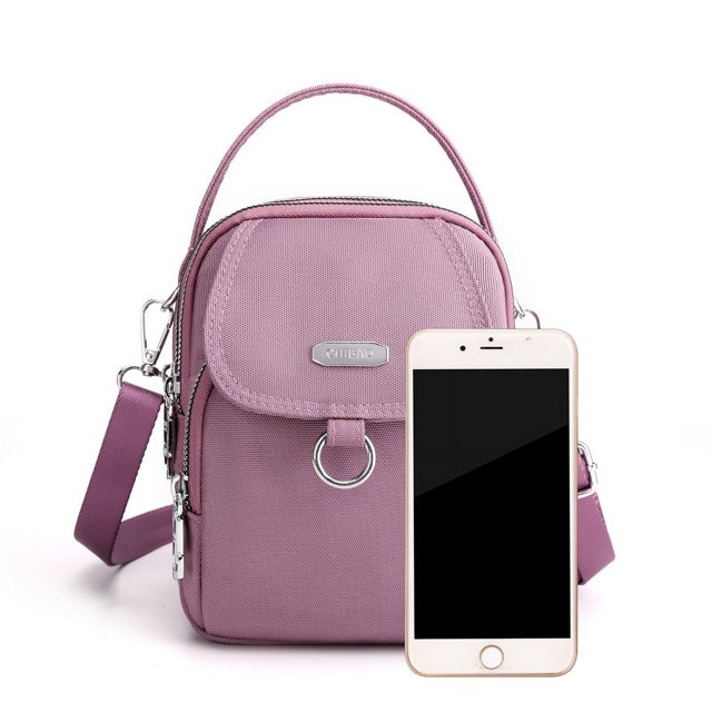 Bolso bandolera de moda de verano para mujer, bolso de tela Oxford para teléfono móvil, bolso bandolera de nailon de una sola pieza, bolso pequeño portátil