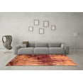 thumbnail image 3 of Ahgly Company Indoor Square Oriental Orange Industrial Area Rugs, 6' Square, 3 of 4