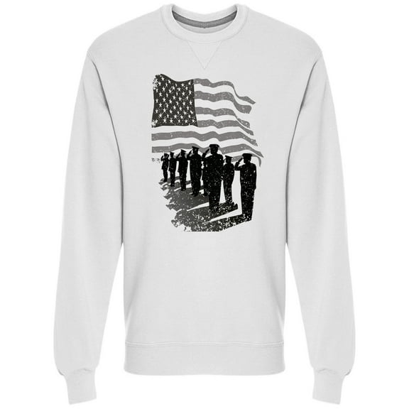 Soluting American Graphic Sweatshirt Men -Image by Shutterstock, Male Large