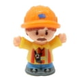 thumbnail image 6 of Replacement Part for Collectible Fisher-Price Little People Construction Site Dumptruck Playset GKR56 - Replacement Construction Worker Dump Truck Driver Figure Orange Hardhat Mustache, 6 of 6