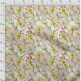 thumbnail image 4 of oneOone Rayon Yellow Fabric Asian Japanese Koifish Diy Clothing Quilting Fabric Print Fabric By Yard 56 Inch Wide, 4 of 5