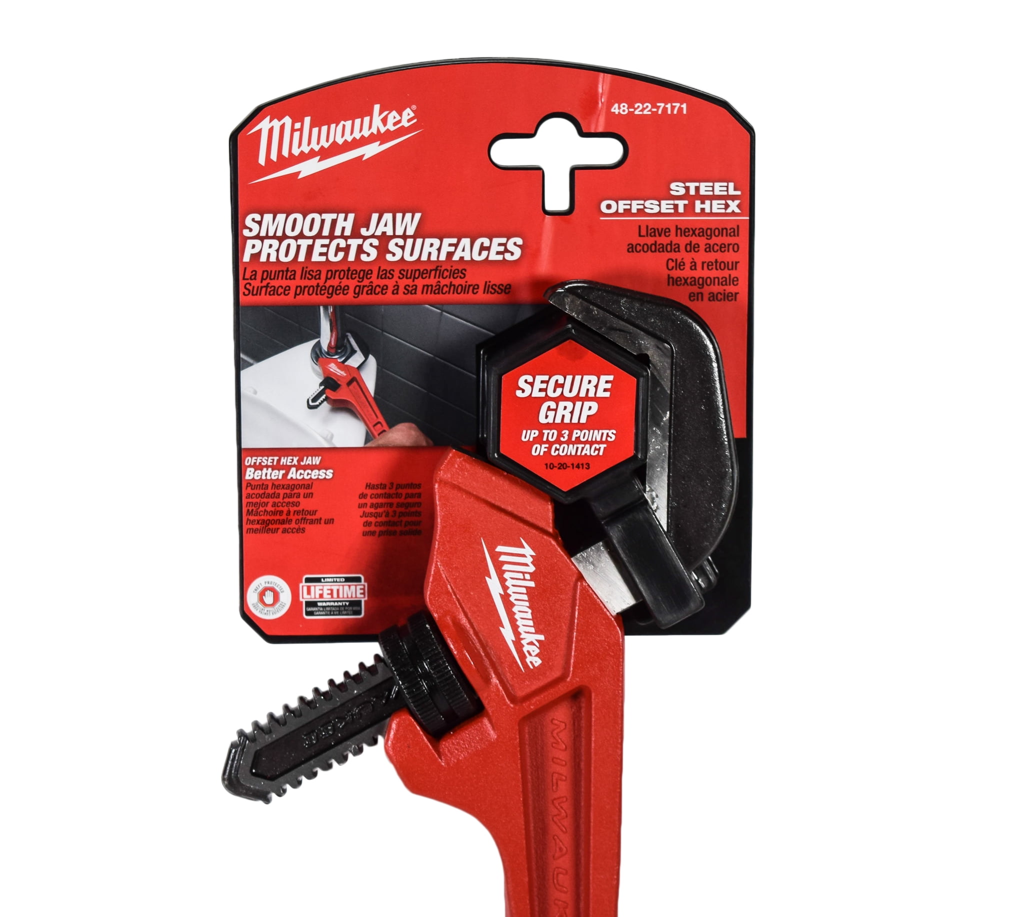 Milwaukee 12 in. Smooth Jaw Pipe Wrench 48-22-7186 - The Home Depot