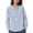 *Blue, variant on ClodeEU Women's Linen Look Striped Asymmetric Top,Casual Loose Fit Button Down Shirt with Lapel Collar Black,Womens Plus XL