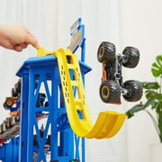 Monster Jam Garage and Storage with Exclusive Grave Digger Monster Truck, Lights & Sounds, Kids Motor Vehicle Playset for Boys and Girls Ages 3 and up