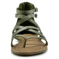 thumbnail image 3 of Ollio Women's Shoes Gladiator Strap Flat Zori Sandal M1052, 3 of 6