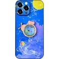 thumbnail image 6 of Compatible with iPhone 14 Pro Case 360° Rotatable Quicksand Ring Holder Stand Astronaut Pattern Diamond Bling Glitter Fashion Luxury Protection Shockproof Cover for Women Girls, 6 of 10