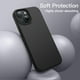 thumbnail image 4 of Funda JeTech Silicone para iPhone 13 de 6.1 pulgadas, color negro, 4 of 6