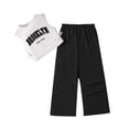 thumbnail image 1 of RXIRUCGD 2025 Vêtements d'Été pour Enfants Mode Ensemble Deux Pièces Manches Courtes Col Rond Pantalon Décontracté, 1 of 4