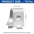 thumbnail image 2 of Uxcell 20 Pcs Shelf Bracket Clips, Cabinet Shelf Clips Shelving Clips, Adjustable Shelf Brackets Shelf Support Clips for Kitchen Shelving Wire Rack, Metal Alloy Silver, 2 of 6