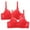 Red, variant on SBYOJLPB Plus Size Everyday Bras 2PC Women Leopard-Print Front Buckles Underwear No Steel Close Bra White 34B