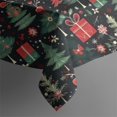 thumbnail image 5 of Dark Christmas Tree and Gift Pattern Square Tablecloth,Waterproof Square Table Cover,Wipeable Spillproof Washable Table Cover for Home Kitchen Party Decor 42"X42"(107x107cm), 5 of 6