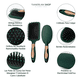 thumbnail image 3 of Herramientas De Peluquería Peine Redondo 4 unidades Lab.G, Verde con negro, 3 of 5