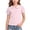 Pink, variant on Girls Ruffle Short Sleeve Golf Shirts Kids Turn Down Button Collar School Uniform Pink Blouses 1-15 Years