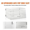 thumbnail image 3 of BENTISM 2-Tier Acrylic Bakery Display Case Countertop Donut Pastry Case Rear Door, 3 of 7