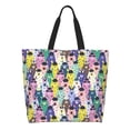 thumbnail image 1 of Balery Llamas Colorful Bolsa Tote Estilo Estético con Cremalleras, Bolsa de Hombro, Bolsa de Compras Grande y Plegable, 1 of 8