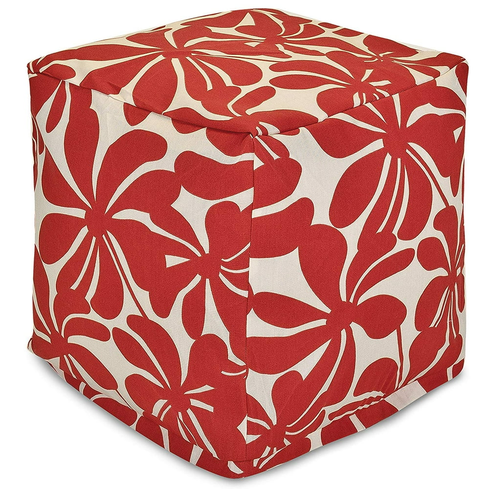 Majestic Home Goods Plantation Indoor/Outdoor Ottoman Pouf Cube