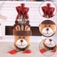 thumbnail image 4 of 3 Pack de bolsas de botellas de vino de Navidad, vestido de botella de vino de Navidad, Santa Claus, muñeco de nieve y bolsas de reno con cordón para fiesta navideña brillar Electrónica, 4 of 6