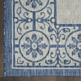thumbnail image 5 of Nourison Garden Party Indoor/Outdoor Transitional Bordered Ivory Blue 7' x 10' Area Rug, (7' x 10'), 5 of 10
