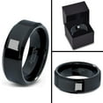 thumbnail image 4 of Tungsten New Mexico The Land of Enchantment State Band Ring 8mm Men Women Comfort Fit Black Beveled Edge Polished, 4 of 4