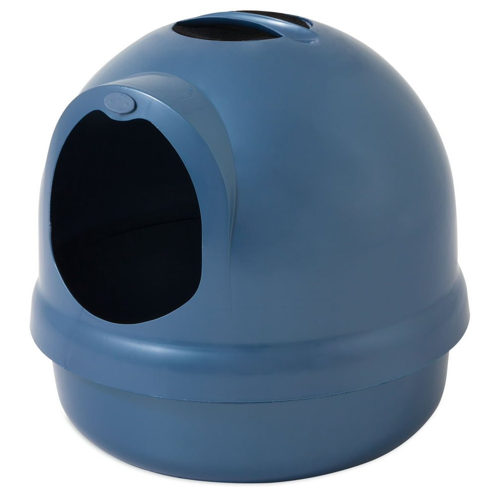 Booda Dome Covered Cat Litter Box, Pearl Blue