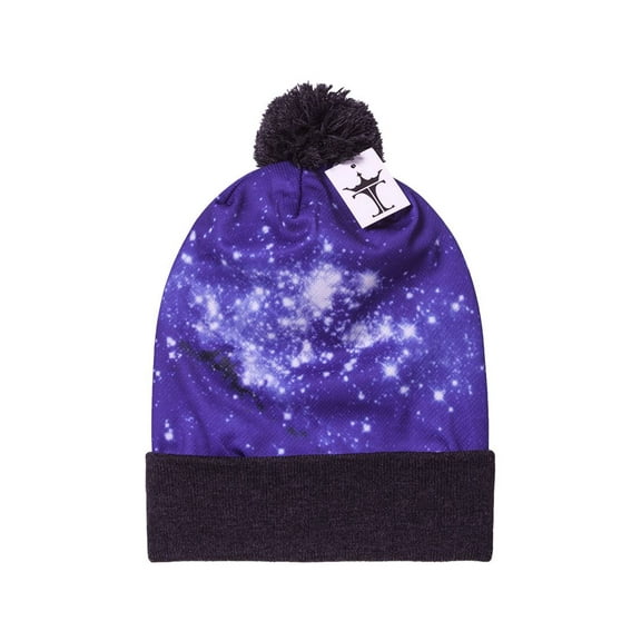 Top Headwear Sublimation Cuffed Beanie - Galaxy 400 - Long - Grey