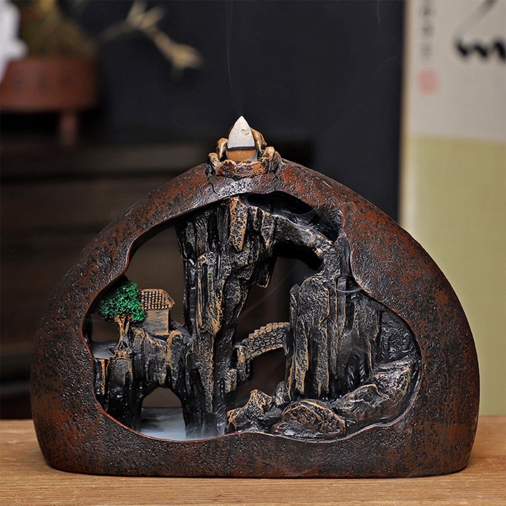 Oasiva Mountain Backflow Incenses Holders Burners Aromatherapys Ornament Home Decors