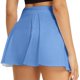 thumbnail image 2 of Gibobby faldas para mujer Falda de de tenis sólida informal para mujer Falda deportiva de yoga Falda corta(Aqua， S), 2 of 4