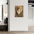 thumbnail image 4 of HFDF Lion of Judah Lamb of God Jesus Christ Canvas Wall Art Religious Jesus Christ Spiritual Wall Décor spirational Farmhouse Vtage Artwork for Livg Room Bedroom Ready to Hang es 11x14inch Framed, 4 of 6