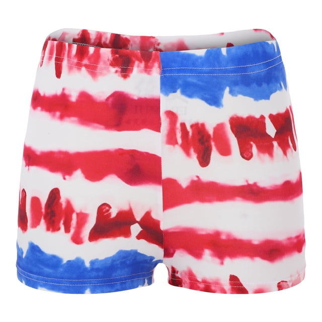 Aayomet Shorts Larges pour Femmes Sans Poches Imprimé Shorts de Sport (Rouge, m)