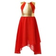 thumbnail image 1 of Eandarui Robe de Danse Lyrique pour Filles Enfants Costume de Célébration Lituricale Rouge B 14, 1 of 8