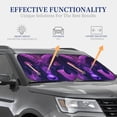 thumbnail image 4 of Vsdgher Purple Starry Sky Antelope Print Car Windshield Sun Shade, Reflective Sunshade Window Sunshade Sun Visor Protector Fit for Cars,Trucks,SUVs-Large, 4 of 6