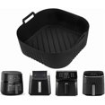 thumbnail image 4 of Silicone tray accessories, compatible with NA230 and Cosori 6.2L air fryers for enhanced air frying performance (tray grey). Ref: 7559, 4 of 5