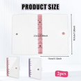 thumbnail image 4 of 2 Pack A6 Soft PVC 6 Rings Binder, Clear Budget Refillable Planner Ring Binder Cover with Snap Button, 4 of 7