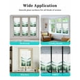 thumbnail image 6 of Window Privacy Film Green Foggy Forest Stained Glass Window Film Decorative Sun Block Window Cover Mist Mountain Trees Nature Scenery Window Clings Static Adhesive Sticker for Bathroom 35.4"x78.7", 6 of 7