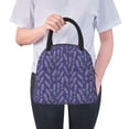 thumbnail image 6 of Fotbe Lavender Flowers Pattern Lunch Bag, Insulated Lunch Box, Small Leakproof Cooler Food Lunch Containers Reusable High Capacity Lunch Tote Bags for Work, Travel, Outdoor, 6 of 6
