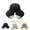 Black, variant on Women's Bowknot Wide Brim Sun Protective Hat, UPF 50+ Wide Brim Foldable Sun Hat for Beach Travel, Lightweight Adjustable Summer Cap