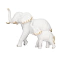 thumbnail image 1 of Figuras de elefante para madre y bebé, estatua exquisita de elefante de resina para decoración del hogar, 1 of 14