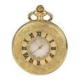 thumbnail image 4 of Reloj de bolsillo vintage con escala de números romanos, relojes de bolsillo de cuarzo con cadena, regalos de cumpleaños, graduación y Navidad, día del padre (negro), 4 of 4