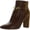 Beige/Suede, variant on Lauren Ralph Lauren Womens Meredith Leather Almond Toe Ankle Boots