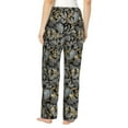 thumbnail image 3 of Goofa Rose Flowers Printed Soft Pajama Pants for Women, Wide Leg Comfy Casual Lounge Yoga Pants-X-Large, 3 of 9