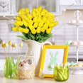 thumbnail image 3 of 20 piezas de flores blancas artificiales de tulipán de seda de 13,5 pulgadas para el día de la madre, Pascua, día de San Valentín, regalos a granel para el hogar, la cocina, la decoración de la boda, 3 of 5