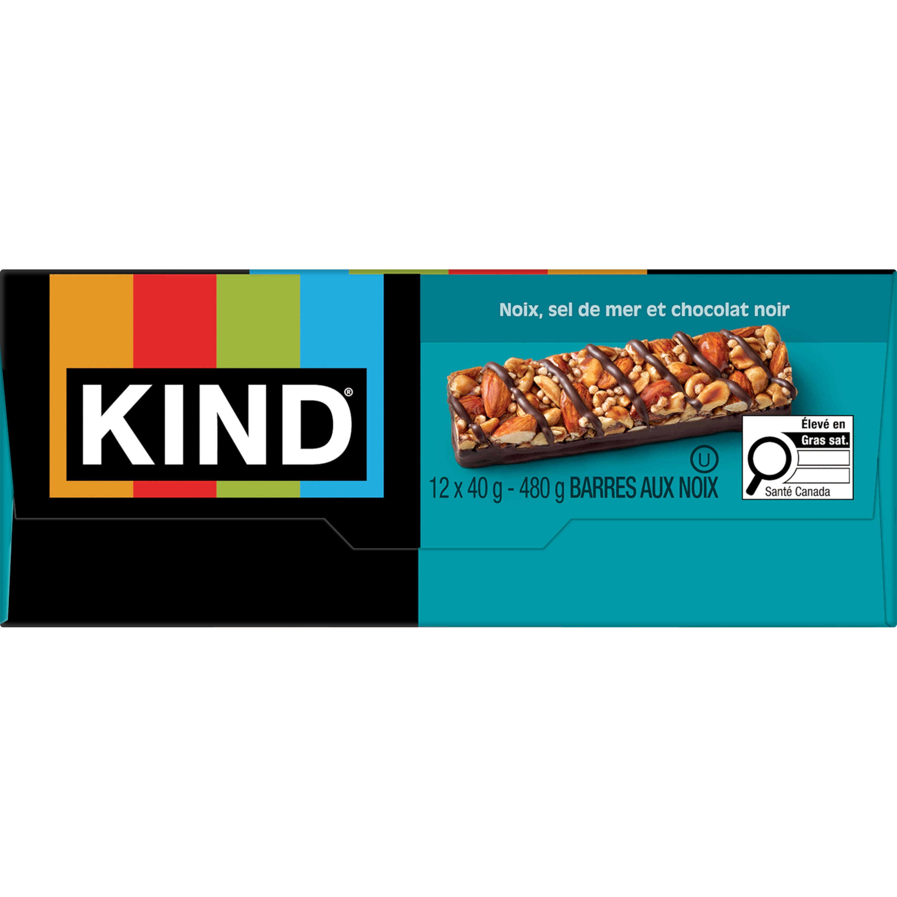 KIND Nuts Sea Salt & Dark Chocolate Bar, 40g, 12 Bars