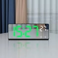 thumbnail image 5 of Bedside Table Number Clock Backlight Temperature Calendar Alarm Clock LED Digital Large Number Electronic Clock GREEN, 5 of 8