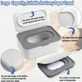 thumbnail image 4 of Wohany Wet Wipe Dispenser Box with Lid - Baby Wipe Container Case Parents Choice, Baby Moist Toilet Paper Box, Flushable Wet Wipes Dispenser, Travel Wipe Container Bathroom, 4 of 6