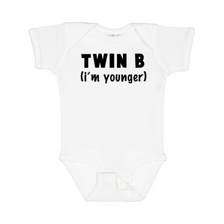 

Inktastic Twin B (i m Younger) Gift Baby Boy or Baby Girl Bodysuit